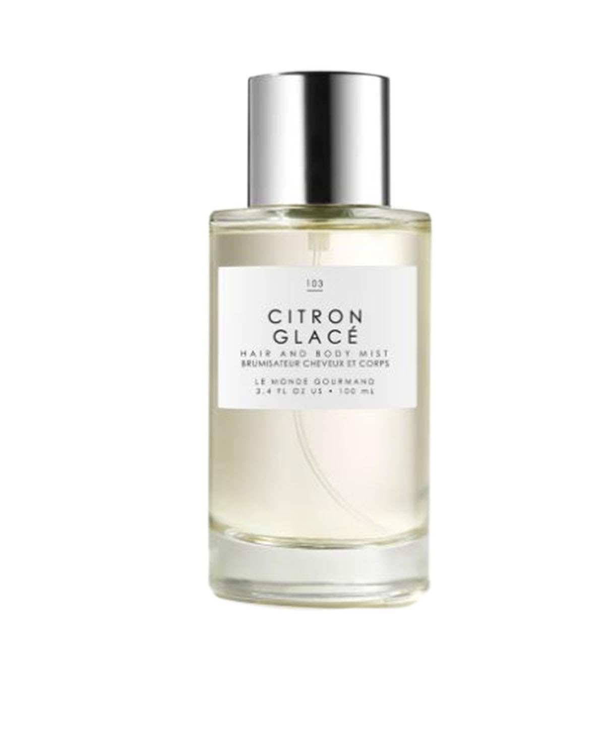 Gourmand Citron Glaze Hair + Body Mist 3.4 Fl.Oz! Blend Of Lemon, Jasmine, and Rock Sugar! Perfumed Hair & Body Mist For All Day Long-Lasting Freshness! Choose Your Scent! (Citron Glaze)