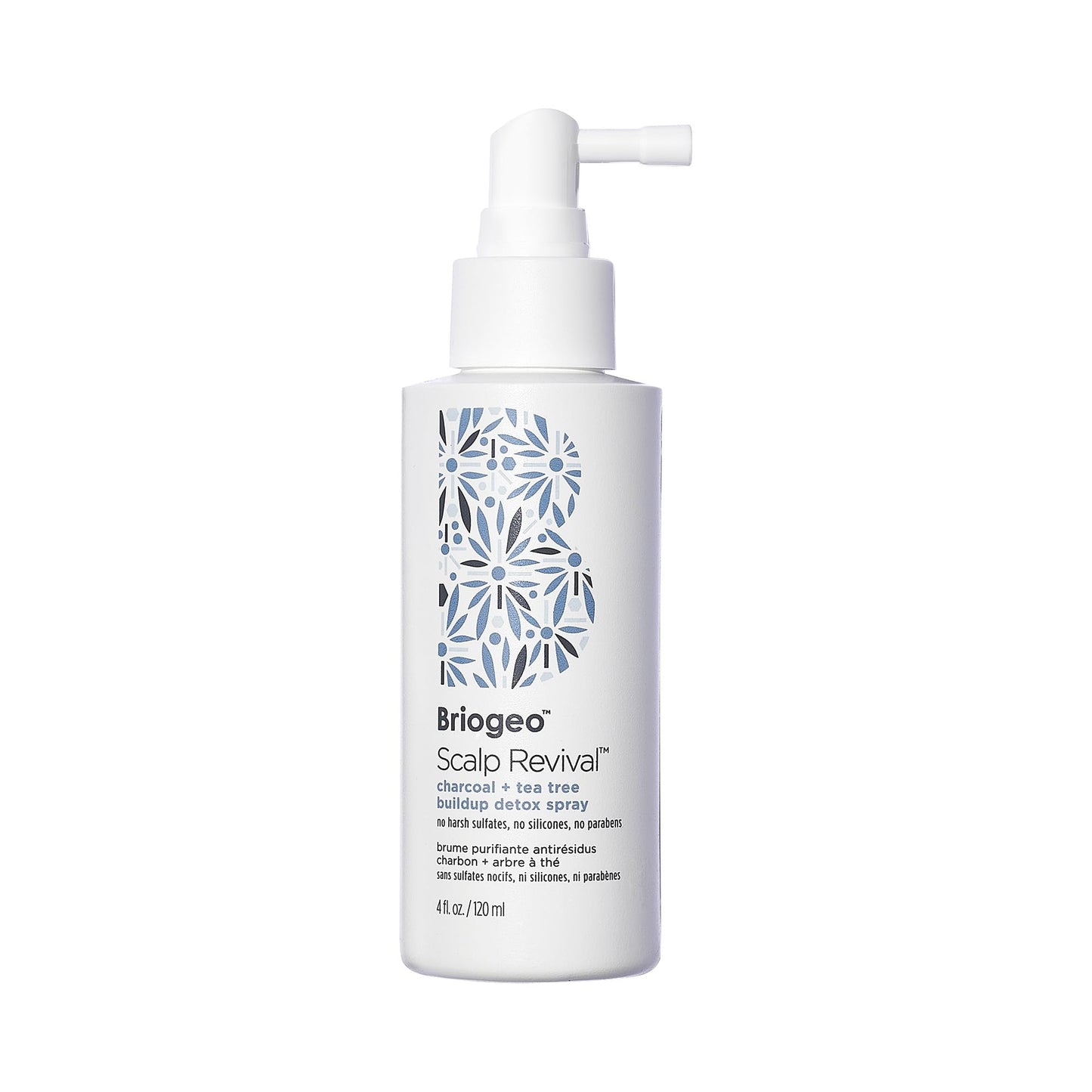 Briogeo Scalp Revival Buildup Detox Spray, Dry Scalp Pre-Wash Treatment for Dry Scalp & Itchy Scalp, Build Up, Detox Spray, 5.5 oz