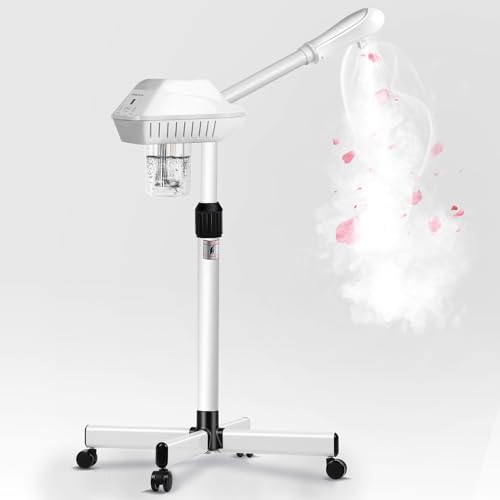 Chetunju Professional Facial Steamer for Ozone Humidifier Atomizer, Face Steamer Clean Skin Firming Pores and Moisturizing Suitable for a Beauty, Spa, at Home