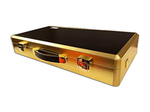 NNITEK professional barber case gold Makeup Stylist Train clipper case Hair Salon barber box