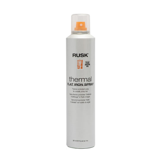 Rusk Designer Collection Thermal Flat Iron Spray with Argan Oil, 8 Fl Oz