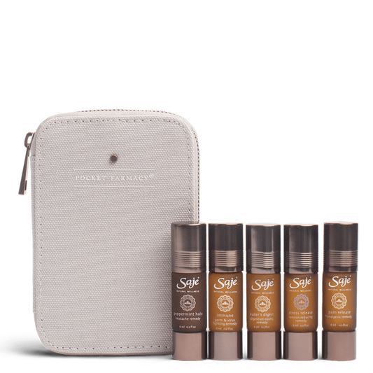 Saje Pocket Farmacy Physical Edition Light Grey Rejuvenate Formulated 5pcs NEW