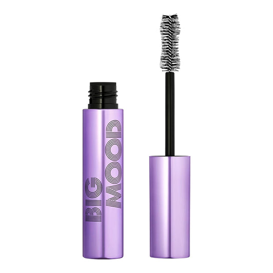 e.l.f. Big Mood Mascara, Bold Volume &amp; Instant Lift, Creates Long-Lasting Voluminous Lashes, Infused with Jojoba Wax, Black, 0.30 fl Oz (9 mL)