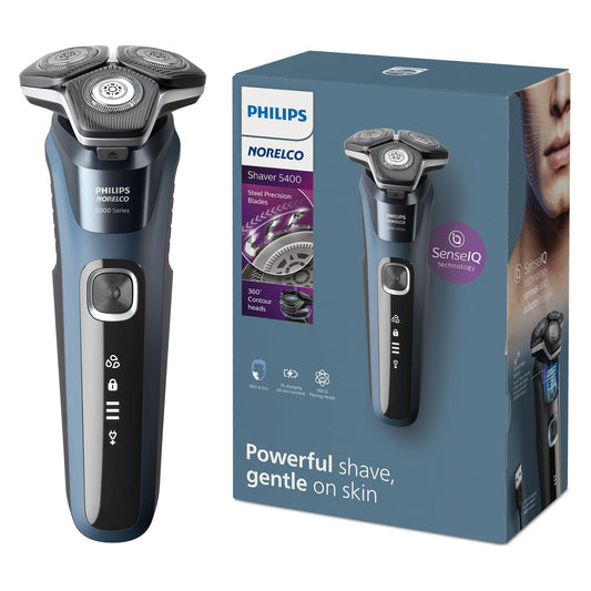 Philips Norelco Shaver 5400, Rechargeable Wet & Dry Shaver with Pop-Up Trimmer, S5880/81