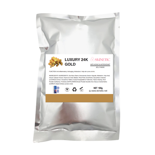 Skinetic Hydro Jelly Mask Powder (100g) - Luxury 24k Gold