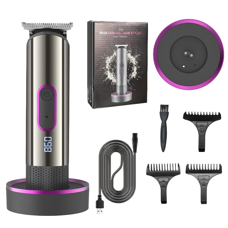 Rechargeable Electric Hair Trimmer for Women - Waterproof Bikini Clippers & Pubic Hair Clippers, Electric Shaver & Hair Cut Kit - Barber Grooming Set